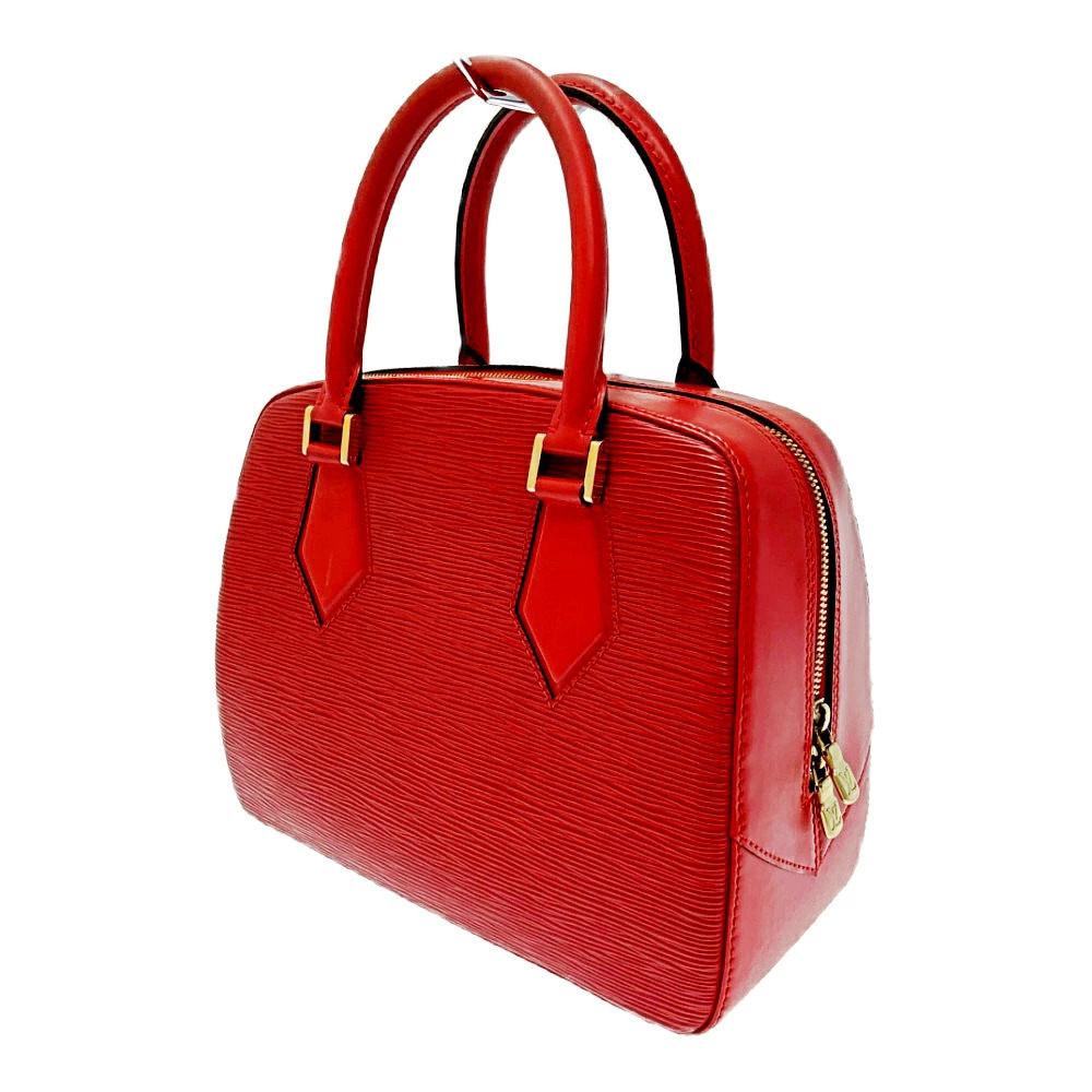 Louis Vuitton Leather Red Epi Handbag Castilian Sablon